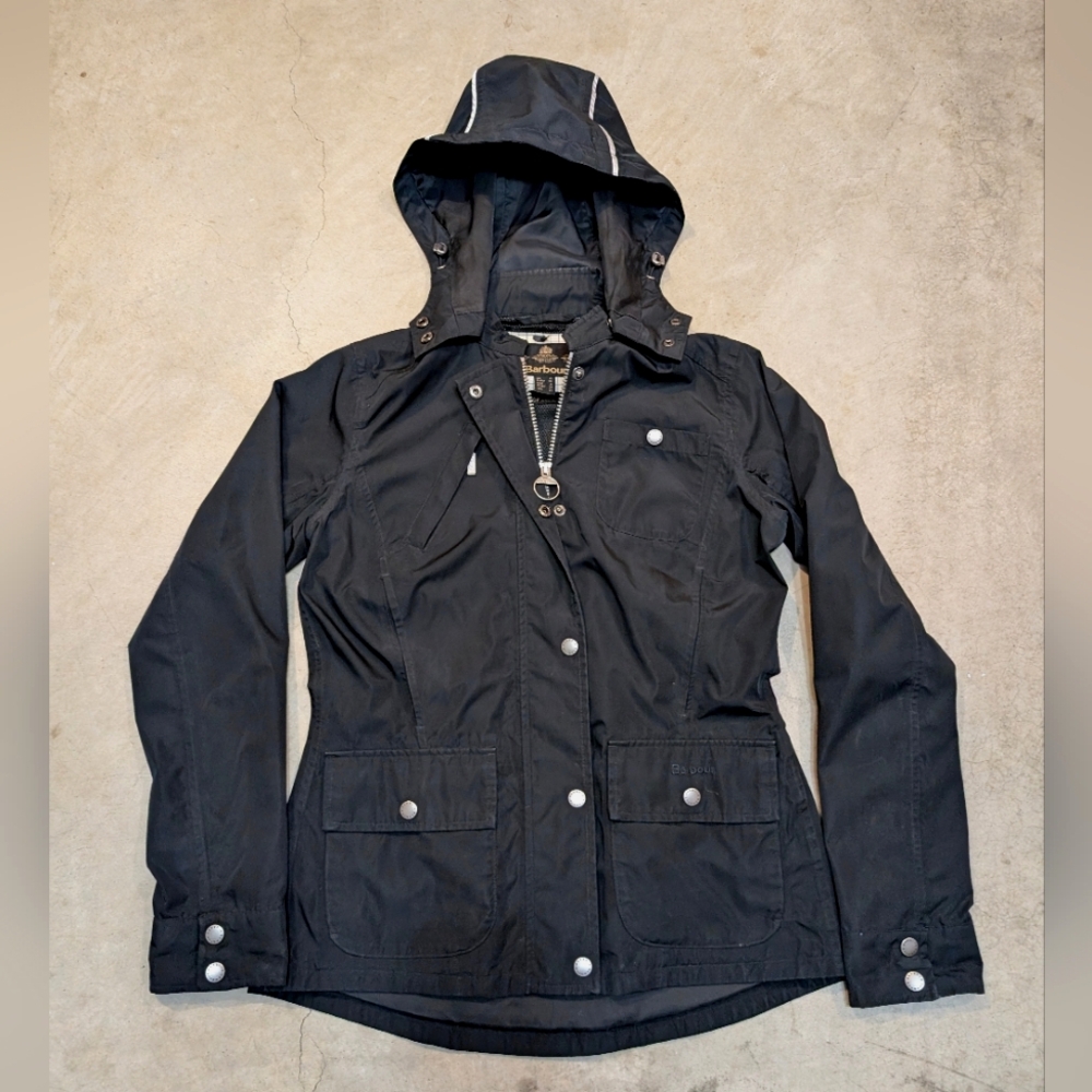 Barbour Women's Waterproof Hooded Jacket - Black